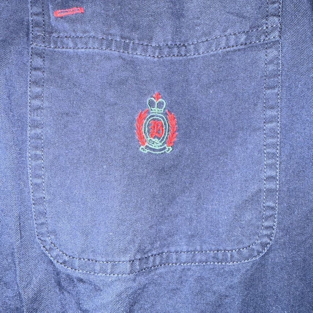 Bugle Boy Company Men's XL Blue Short Sleeve Button Down‎ Shirt Menswear Cotton - Picture 7 of 9